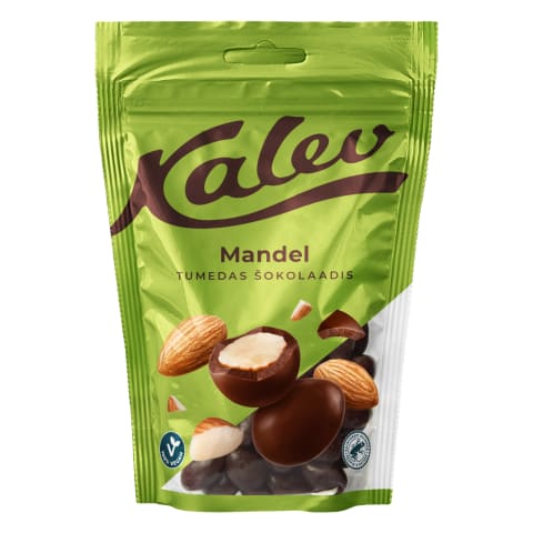 Kalev dražee Mandel tumedas šokolaadis 140g