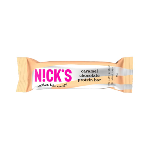Proteiinibatoon karamelli täidisega magusainetega Nicks 50g