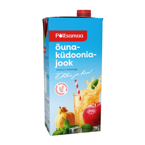 Õuna-küdoonia mahlajook mündi ja C-vitamiiniga, PÕLTSAMAA, 1 l