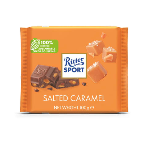 Piimašokolaad soolakaramelliga Ritter Sport 100g