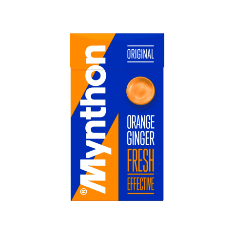 Pastillid Mynthon Orange-Ginger magusainetega 31g