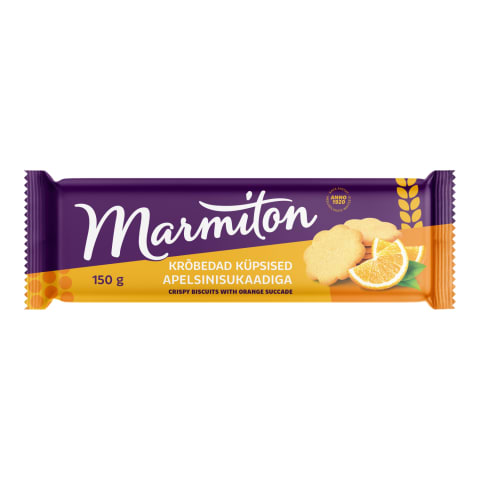 MARMITON Krõbedad küpsised apelsinisukaadiga 150g