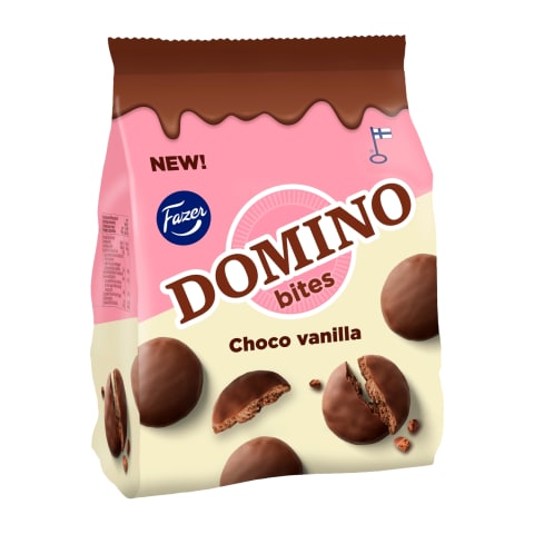 Küpsised vanilje maitselised Domino Bites 185g