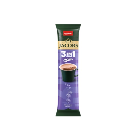 Lahustuv kohvijook Jacobs 3in1 Milka 12,4g