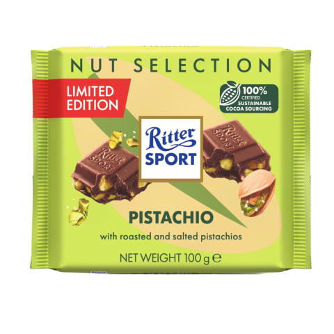 Piimašokolaad pistaatsia pähklitega Ritter Sport 100g
