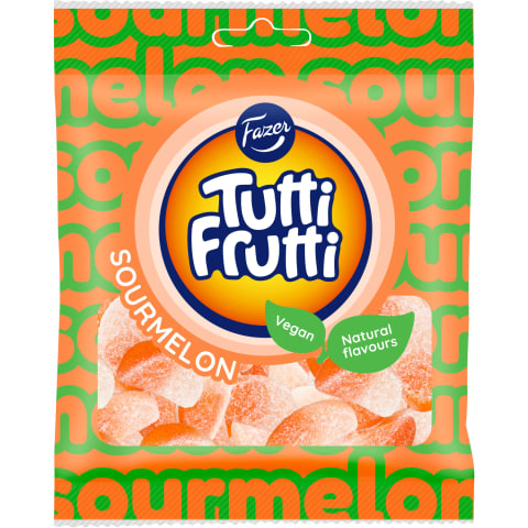 FAZER Tutti Frutti Kummikommid hapu melon 90g vegan