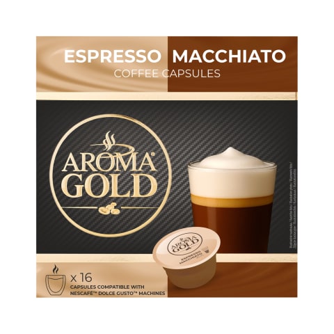 Aroma Gold Kohvikapslid Espresso Macchiato 16tk