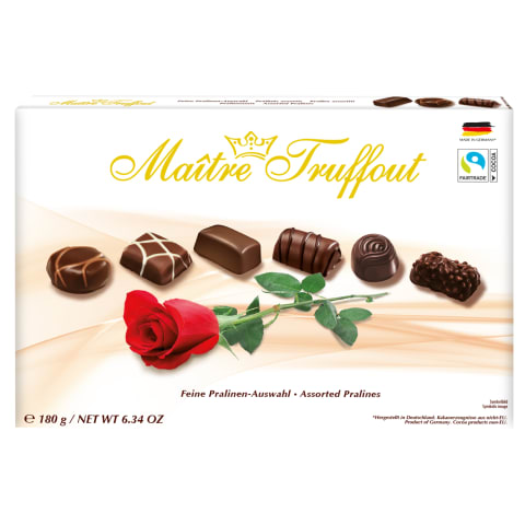Kompveki assortii Maitre Truffout Pralinee Rose 180g