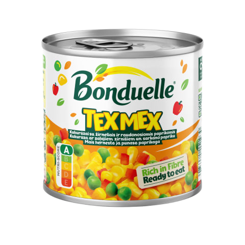 Mais, hernes ja paprika, BONDUELLE, 425 ml