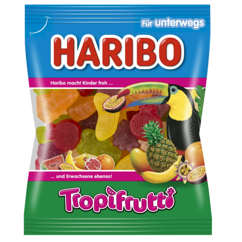 Želė saldainiai HARIBO TROPFRUT, 100g