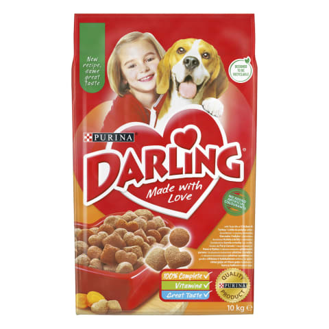 Suņu barība Darling vistas-dārzeņu 10kg