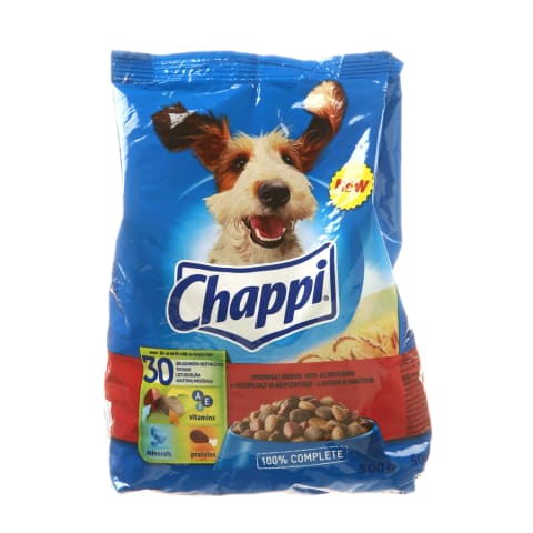 Suņu barība Chappi liellopu/vistas 500g