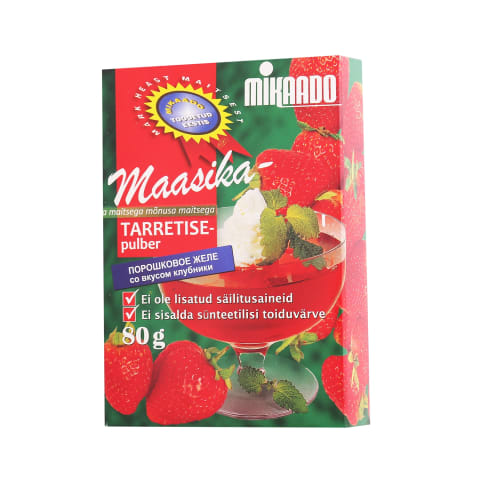Tarretisepulber maasikamaitseline Mikaado 80g