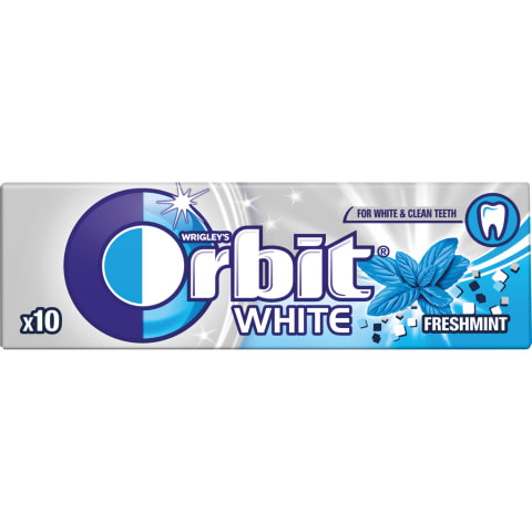 Mėtų skonio kramtomoji guma, ORBIT WHITE, 14g