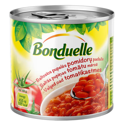 Pupiņas Bonduelle baltās tomātu mērcē 430g