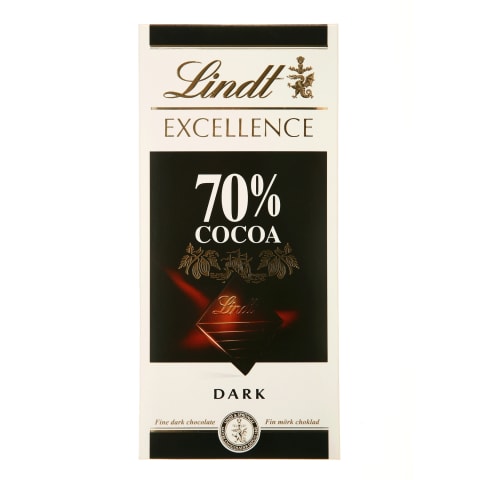 Juodasis šokoladas LINDT 70%, 100g