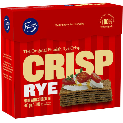 Rudzu sausmaizītes Fazer Crisp 200g