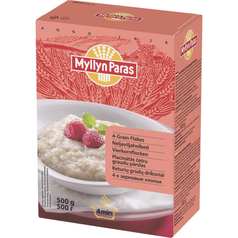 Keturių grūdų dribsniai MYLLYN PARAS, 500g