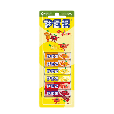 Kommid puuviljamaitselised Pez täitepakk 51g