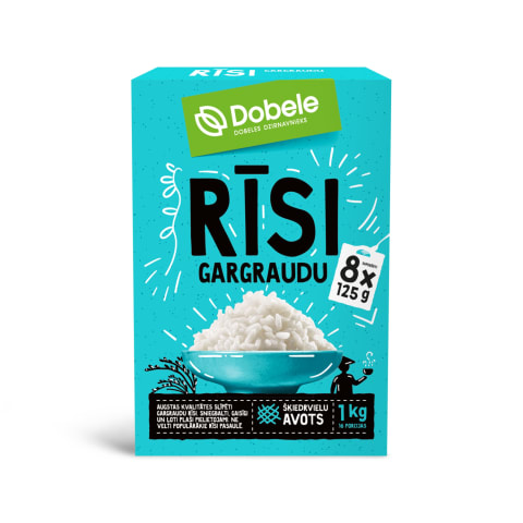 Rīsi Dobele gargraudu 8x125g