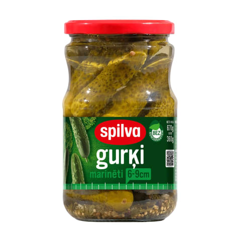 Marinēti gurķi 6-9cm 670g/360g