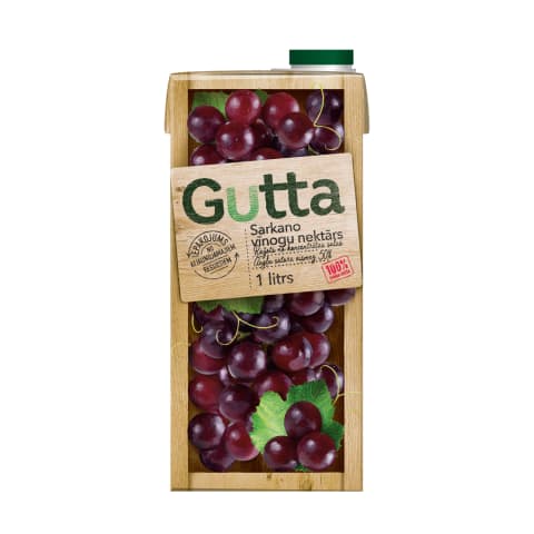 Nektārs Gutta sarkano vīnogu 1l