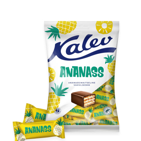 Vahvlikommid Kalev Ananass 150g