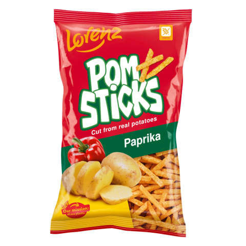 Kartulisnäkid paprikaga Lorenz Pomsticks 100g