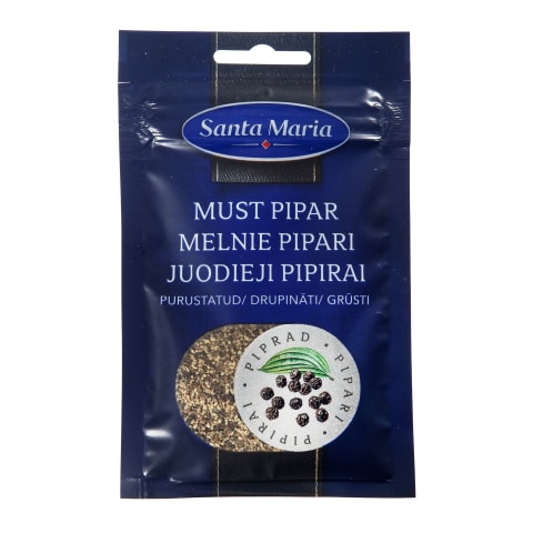 Grūsti juodieji pipirai SANTA MARIA, 18g