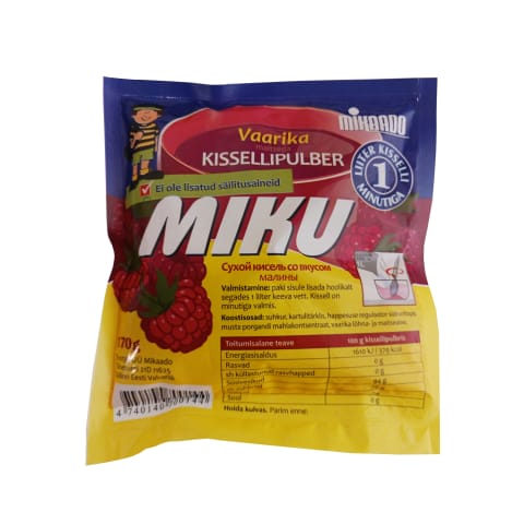 Vaarikamaitseline kissellipulber, MIKAADO, 170 g