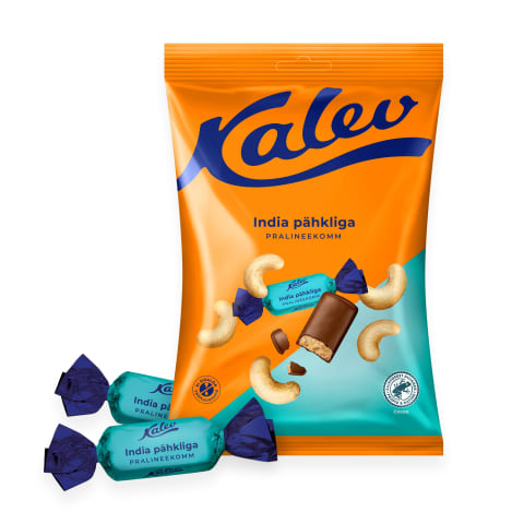 Kommid India pähklitega Kalev Praline 175g