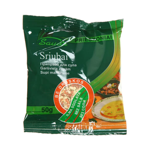 Sriubos prieskoniai SAUDA (be druskos), 50g