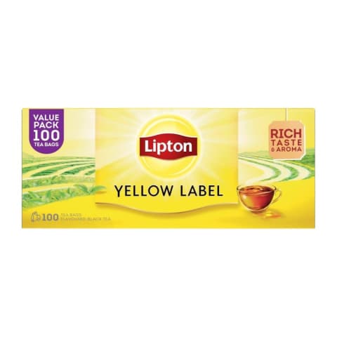Tee must Yellow Label Lipton 100pk