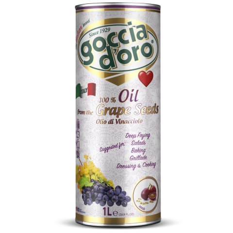 Viinamarjaseemneõli goccio d'Oro 1l