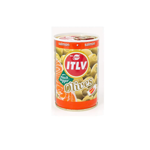 Žal. alyvuogės įd. lašiš. ITLV, 300 g / 110 g