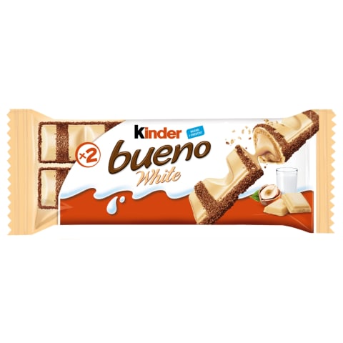 Vaflinis batonėlis KINDER BUENO WHITE, 39g