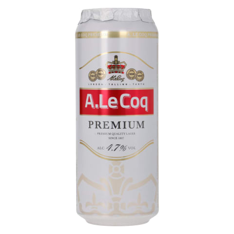 Õlu A.Le Coq Premium 4,7%vol 0,5l purk