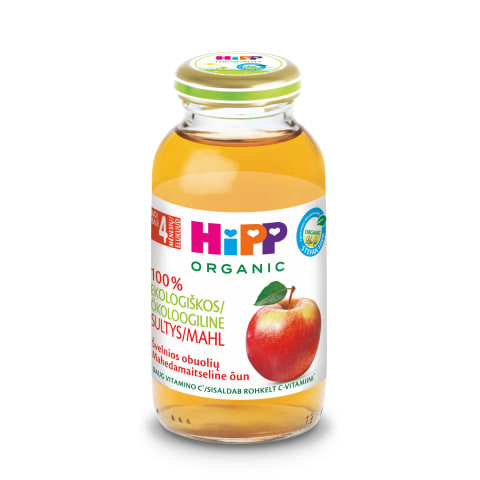 Ekol. obuolių sultys HIPP BIO, 4 mėn., 200 g