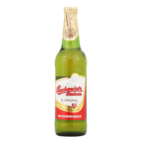 Õlu Budweiser Budvar Lager 5%vol 0,5l pudel