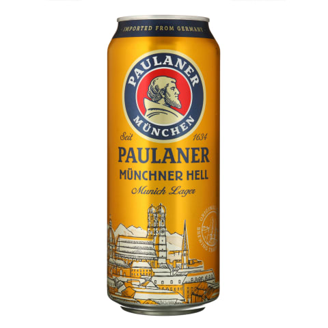 Õlu Paulaner Münchner Hell 4,9%vol 0,5l purk