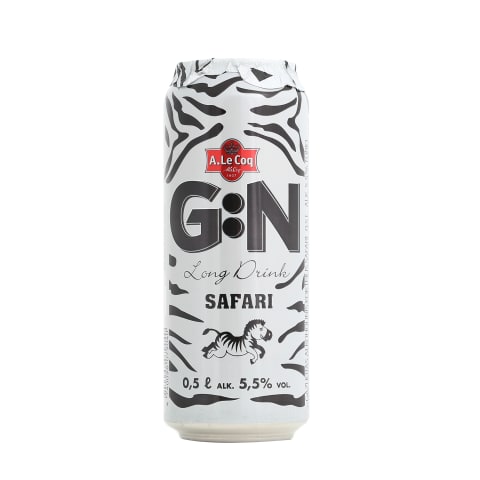 Alk.kok.GIN Safari 5,5 % 0,5 l but.