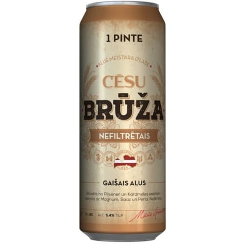 Alus Cēsu Brūža Nefiltrēts 5,4% 0,568l