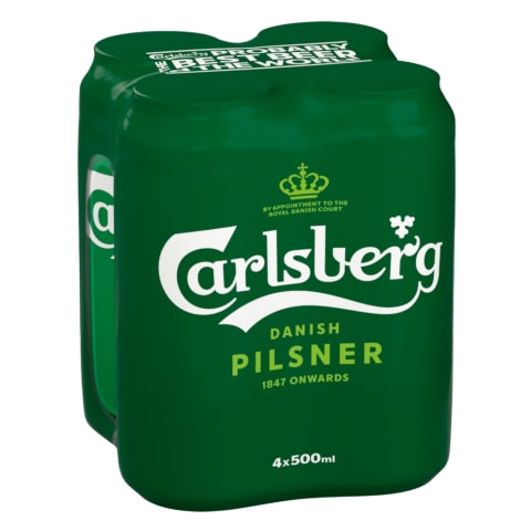 Õlu Carlsberg 5%vol 0,5l purk 4-pakk