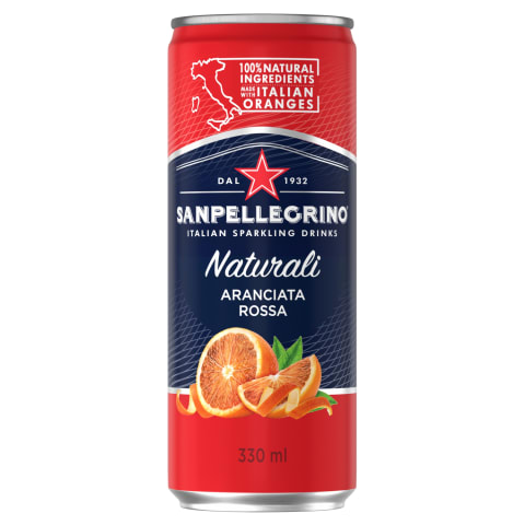 Karastusjook S.Pellegrino Naturali Aranciata Rossa 0,33l purk