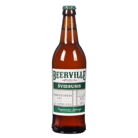 Šviesusis alus BEERVILLE 5,1 %, 0,5 l