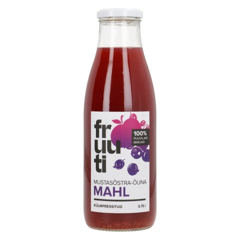 Mustsõstra-õunamahl Fruuti 750ml