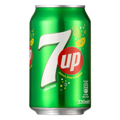 Karboniseeritud karastusjook sidruni- ja laimimaitseline 7Up suhkru ja magusainetega 0,33l