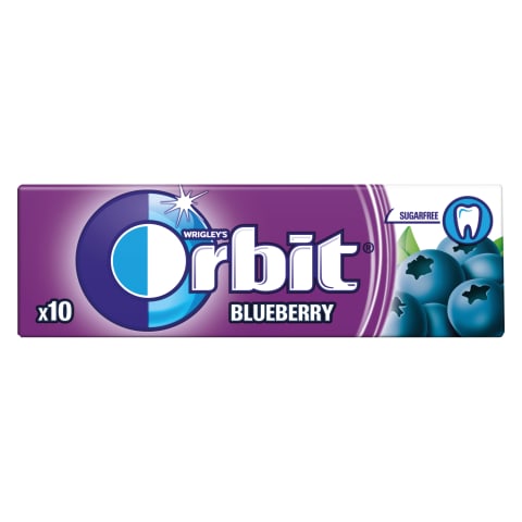 Närimiskumm mustika Orbit suhkruvaba 14g