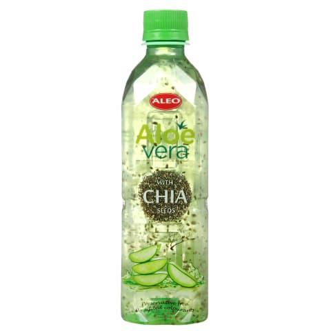 Dzēriens Aloe Vera ar chia sēklām 0,5l