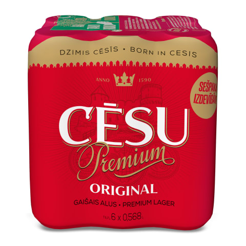 Alus Cēsu Premium 5,2% 6x0,568l